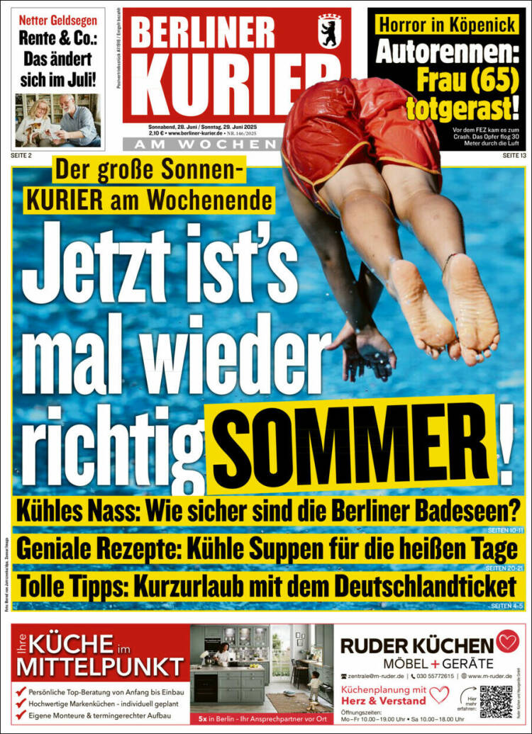 Portada de Berliner Kurier - Startseite BK (Alemania)