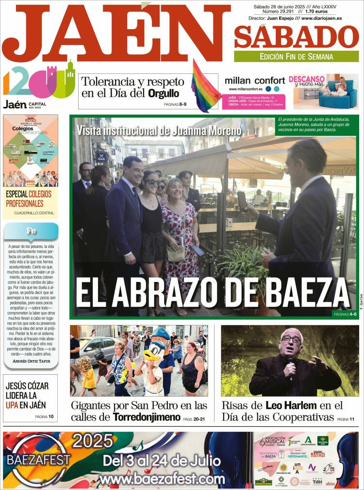 Portada de Diario Jaén (España)