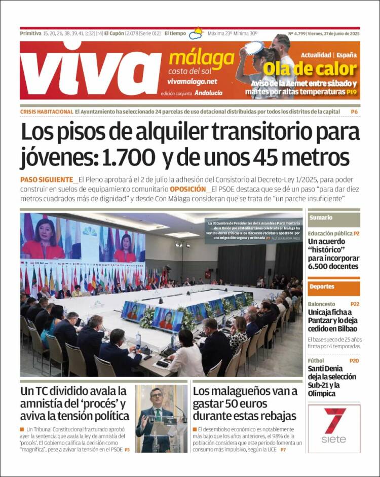 Portada de Viva Málaga (España)