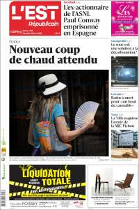 Portada de L'Est Republicain (France)