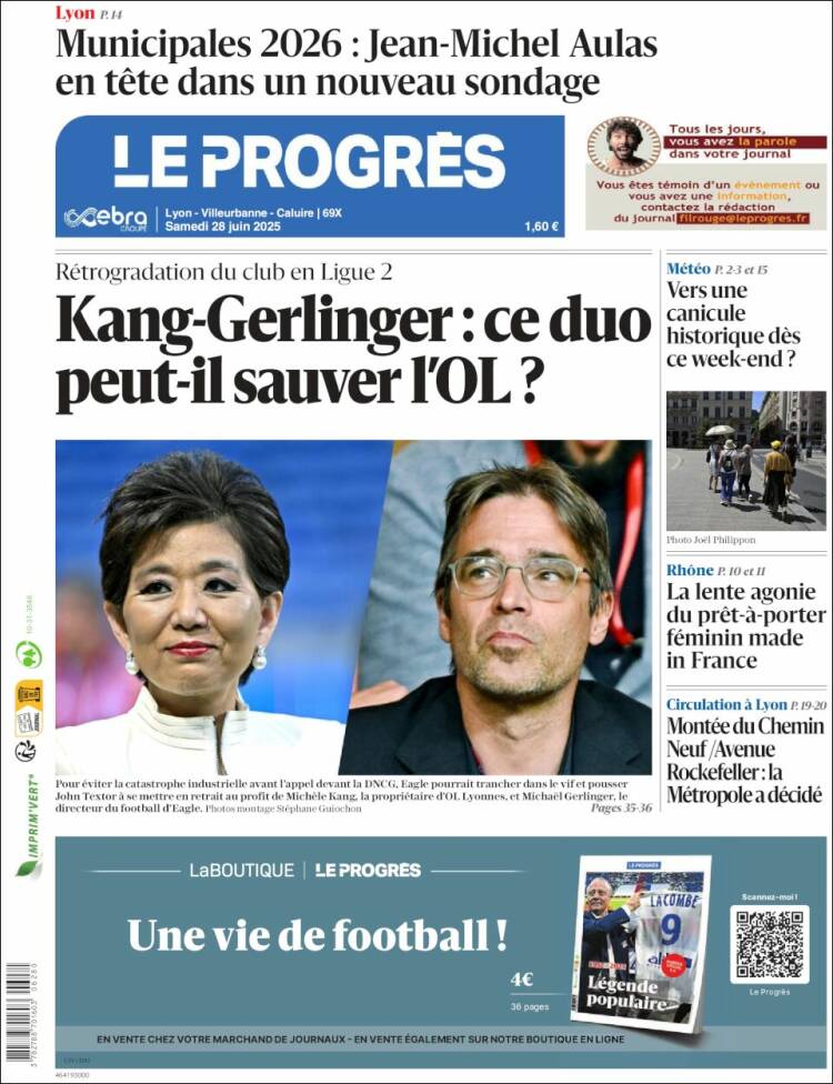 Portada de Progres de Fecamp (Francia)