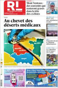 Portada de Le Republicain Lorrain (France)