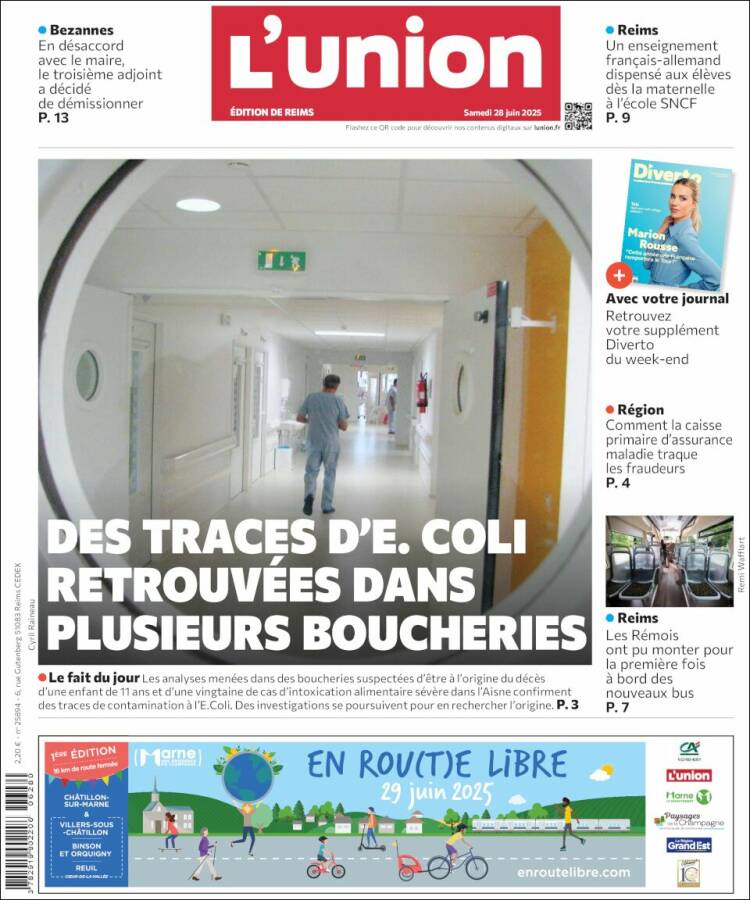 Portada de L'Union (Francia)