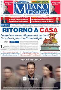 Portada de Milano Finanza (Italia)