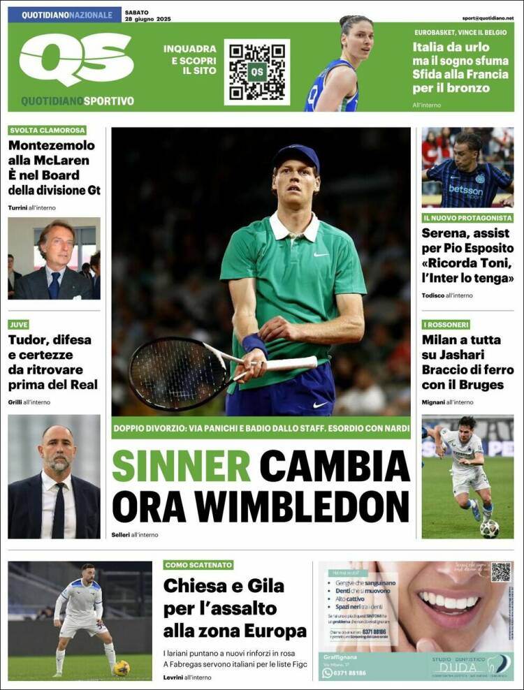 Portada de Quotidiano Sportivo (Italia)