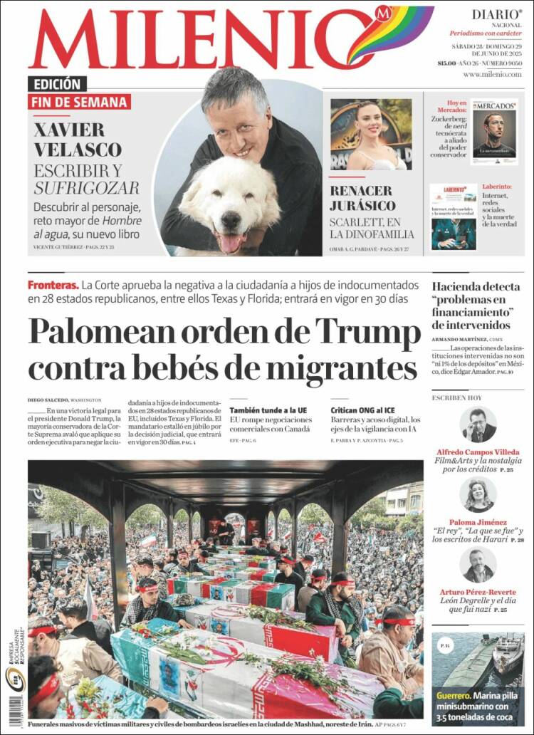 Portada de Milenio (México)