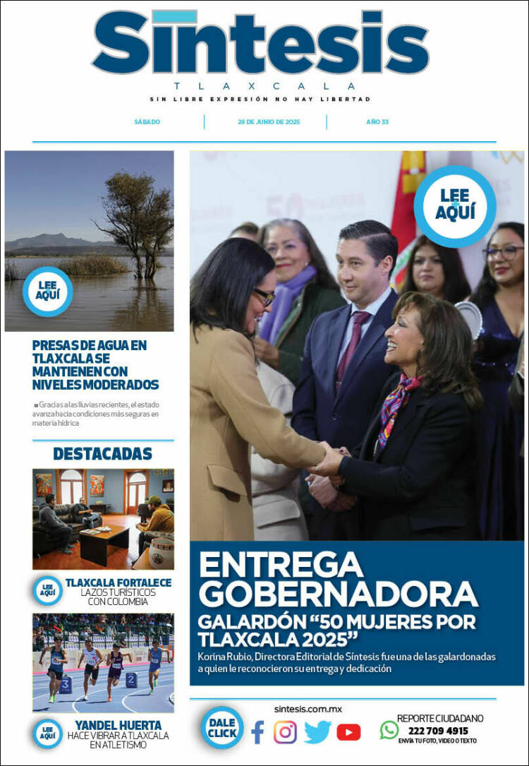 Portada de Síntesis de Tlaxcala (México)