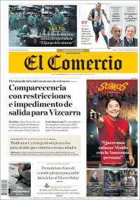 Portada de El Comercio (Perú)