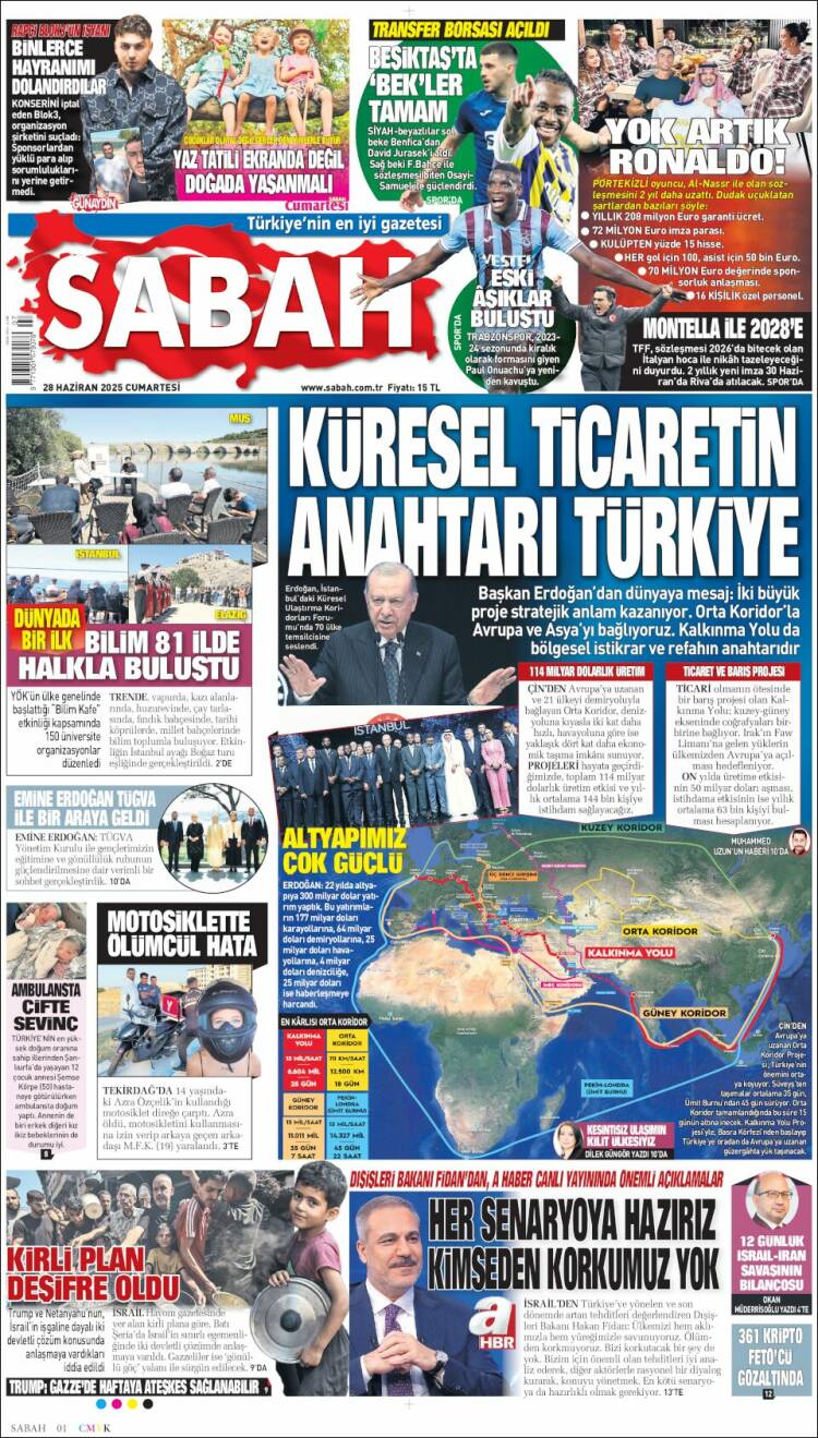 Portada de Sabah (Turqu&iacute;a)