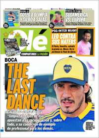 Portada de Olé (Argentina)
