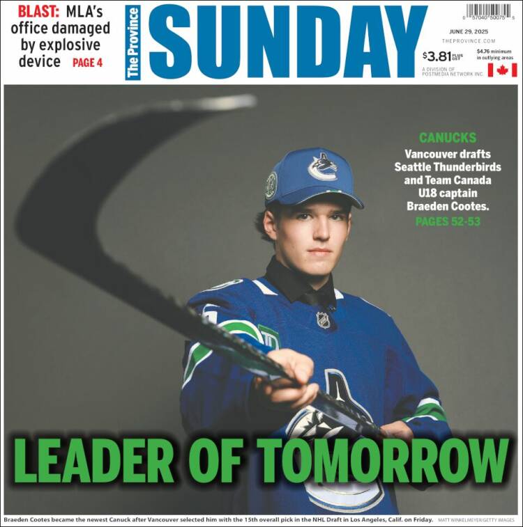 Portada de The Province (Canada)