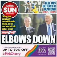Portada de The Toronto Sun (Canada)