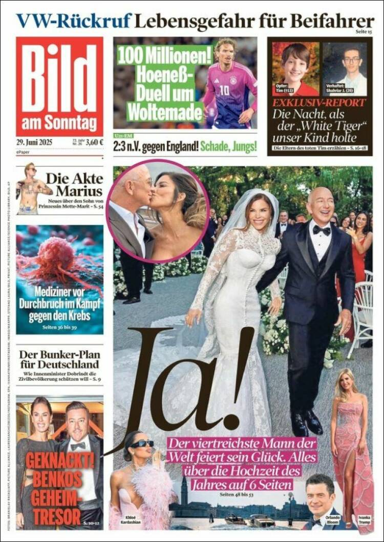 Portada de Bild (Alemania)