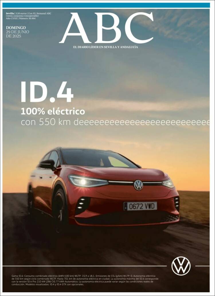 Portada de ABC - Sevilla (España)
