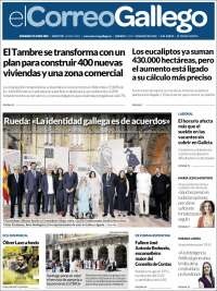 Portada de El Correo Gallego (Espagne)