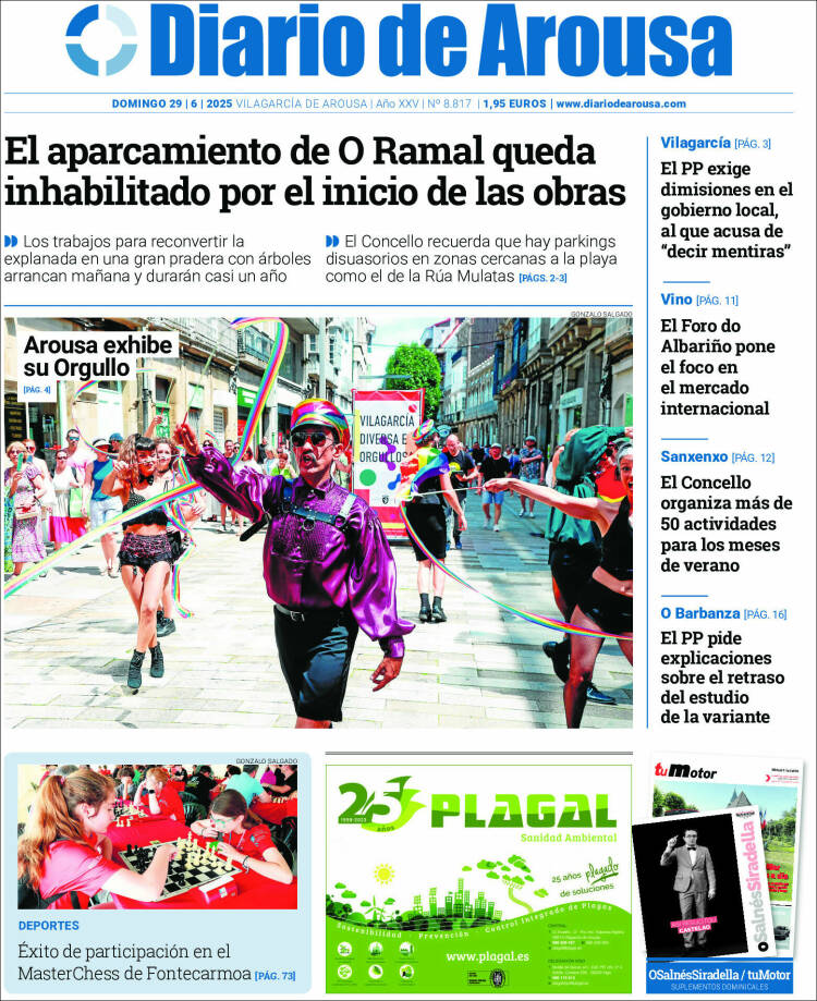 Portada de Diario de Arousa (España)