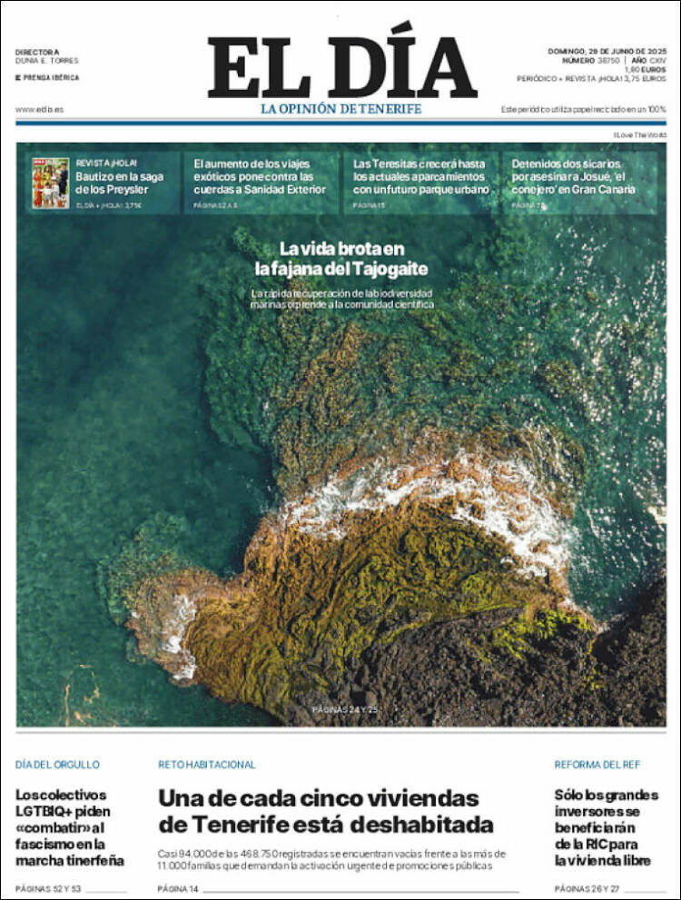 Portada de El Día (España)