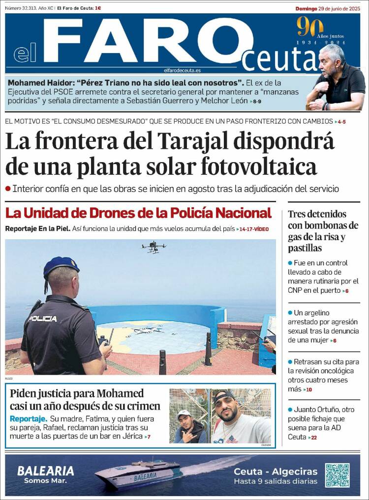 Portada de El Faro de Ceuta (Spain)