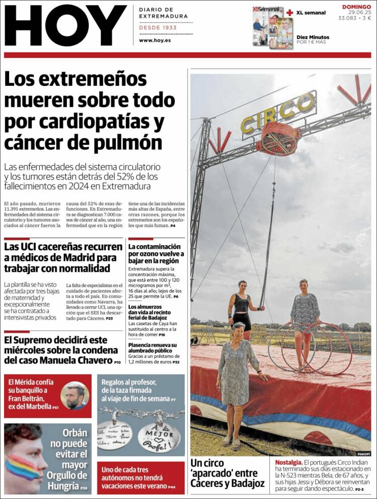Portada de Hoy - Caceres (España)