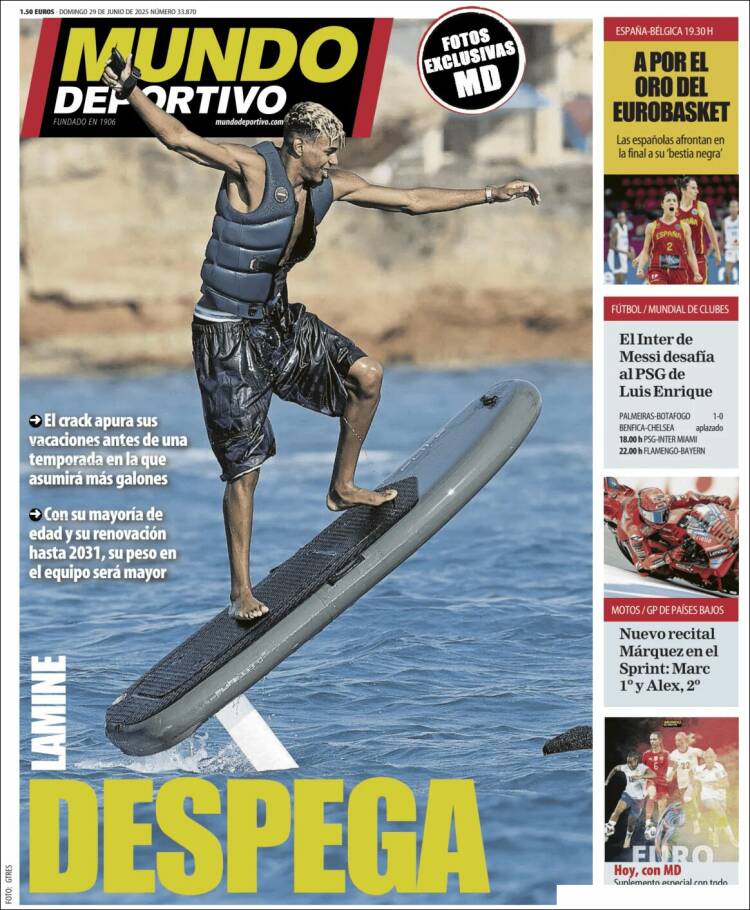 Portada de El Mundo Deportivo (Espagne)