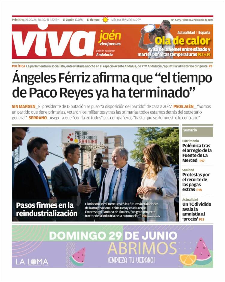 Portada de Viva Jaén (España)