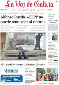 Portada de La Voz de Galicia (Espagne)