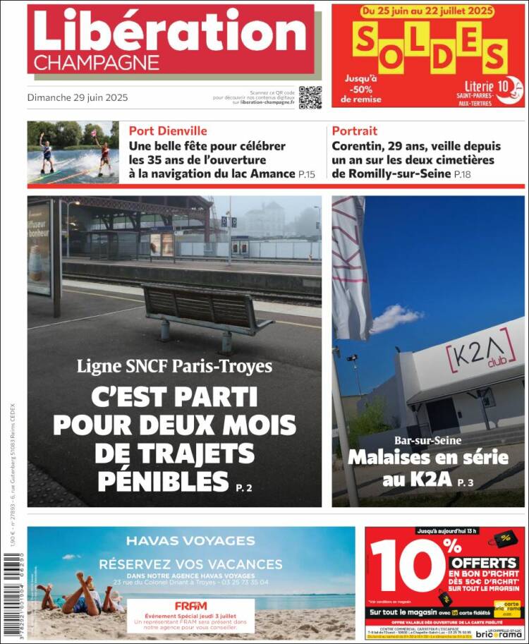 Portada de Libération Champagne (Francia)