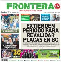 Portada de Frontera (México)