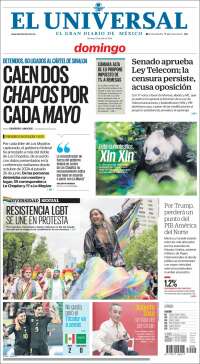 Portada de El Universal (México)