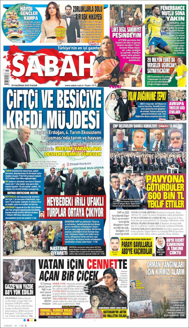 Portada de Sabah (Turkey)