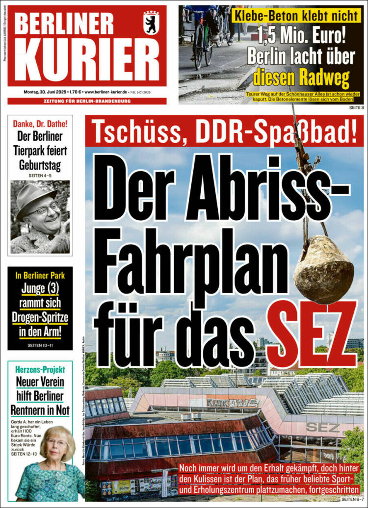 Portada de Berliner Kurier - Startseite BK (Germany)