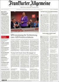 Portada de Frankfurter Allgemeine (Alemania)