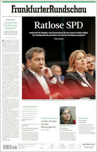 Portada de Frankfurter Rundschau (Alemania)