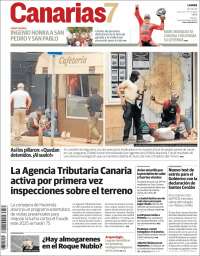 Portada de Canarias 7 (España)