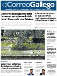 Portada de El Correo Gallego (España)