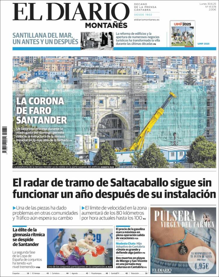Portada de El Diario Montañés (Spain)