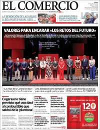 Portada de El Comercio - Gijón (Espagne)