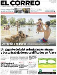 Portada de El Correo - Álava (España)