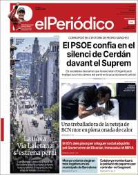 Portada de El Periódico de Catalunya (Spain)