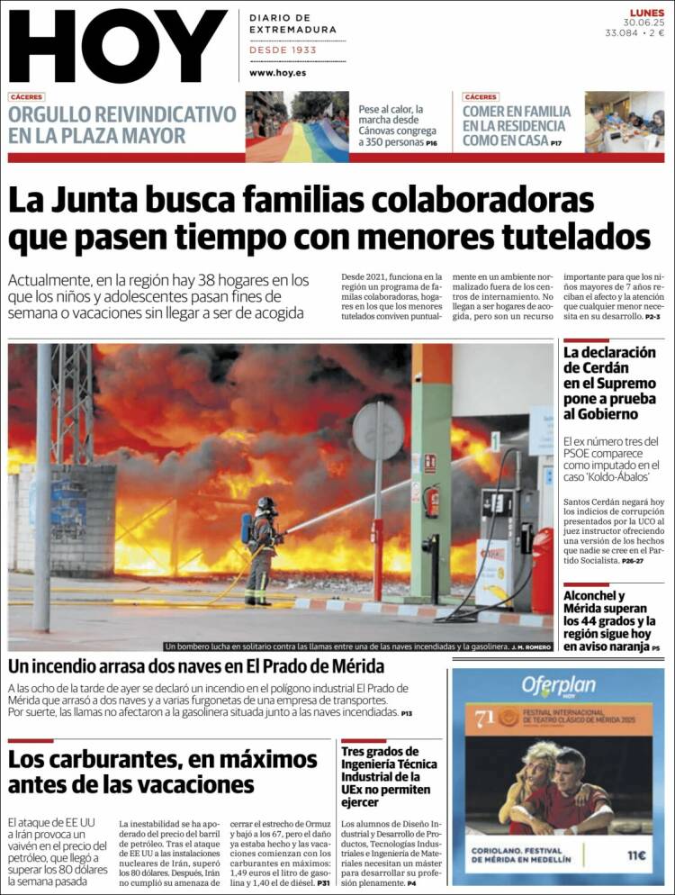 Portada de Hoy - Caceres (España)