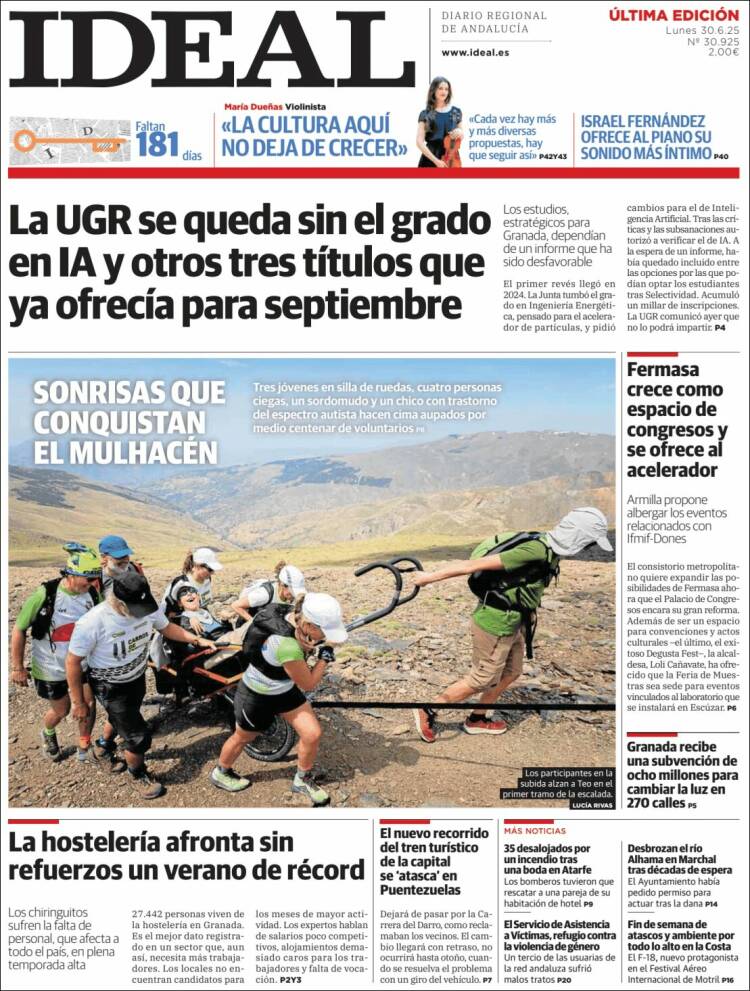 Portada de Ideal (España)