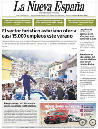 Portada de La Nueva España (Espagne)