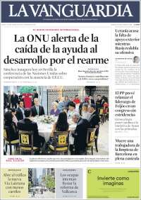 Portada de La Vanguardia (Spain)