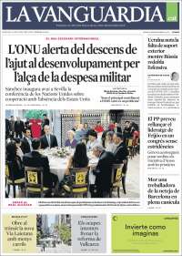 Portada de La Vanguardia (Spain)