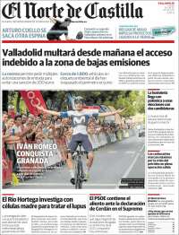 Portada de Norte de Castilla - Valladolid (Spain)