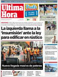 Portada de Última Hora (España)