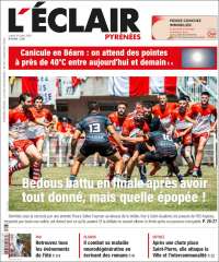 Portada de L'Eclair des Pyrénées (Francia)