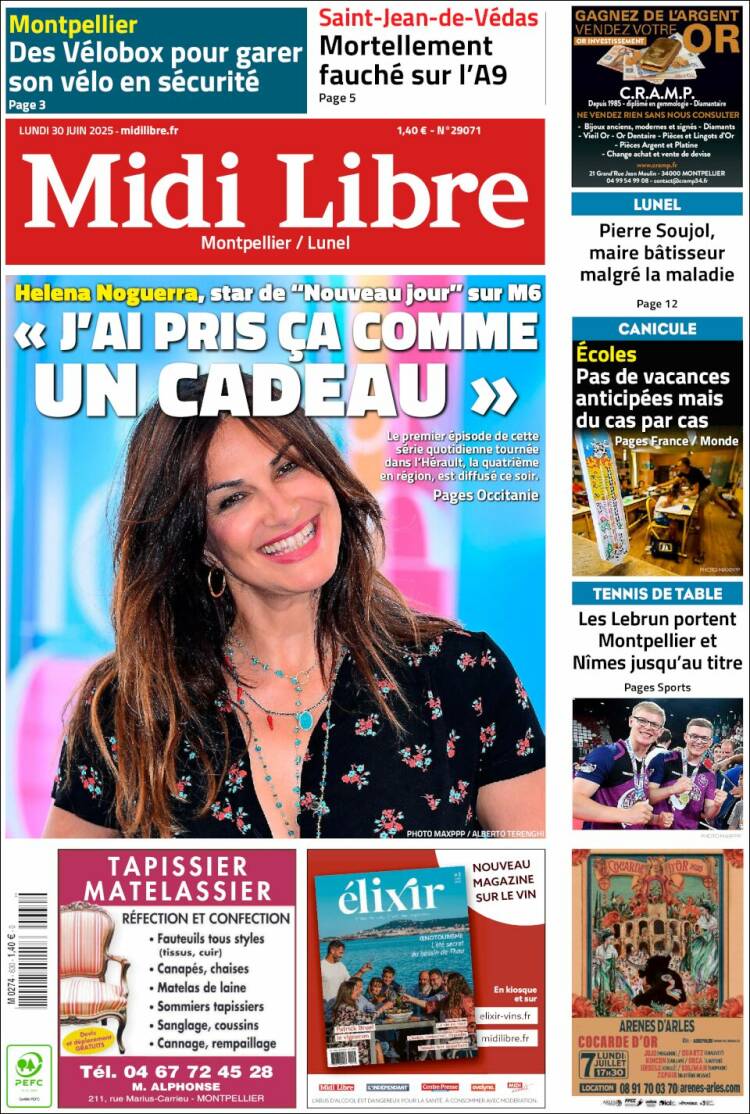 Portada de Midi Libre (France)