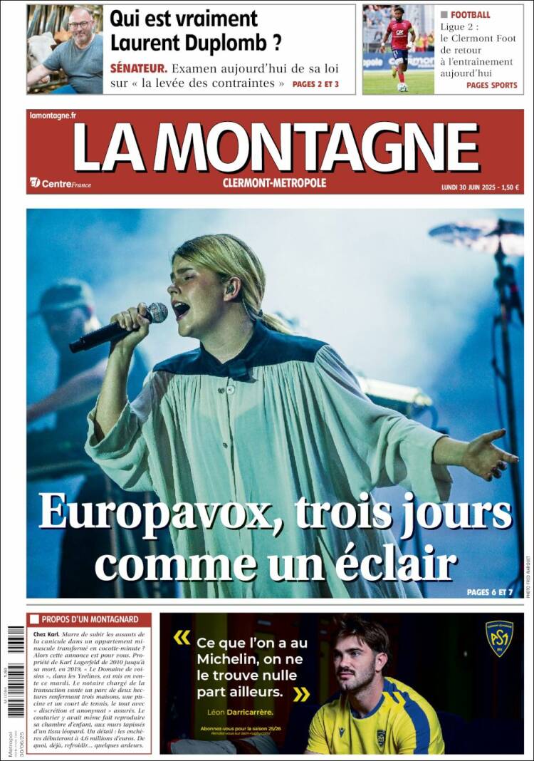 Portada de La Montagne (France)