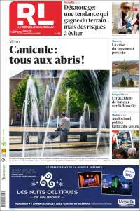 Portada de Le Republicain Lorrain (Francia)
